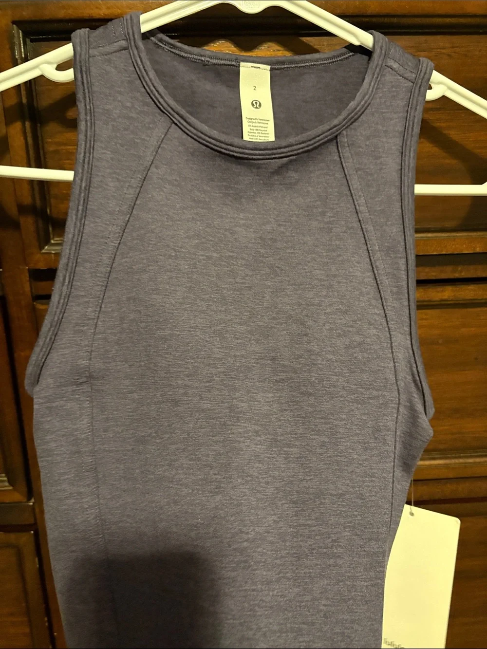 Lululemon Soft Sueded Crewneck Cropped Tank